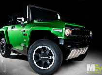 MEV HUMMER HX-T - Metallic Green (Front Side View)