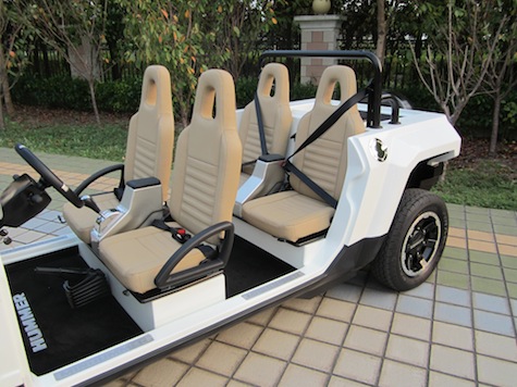 MEV™ HUMMER HX-T™ Limo Flat White Custom Coloured Leather Seats Tan - Seat View